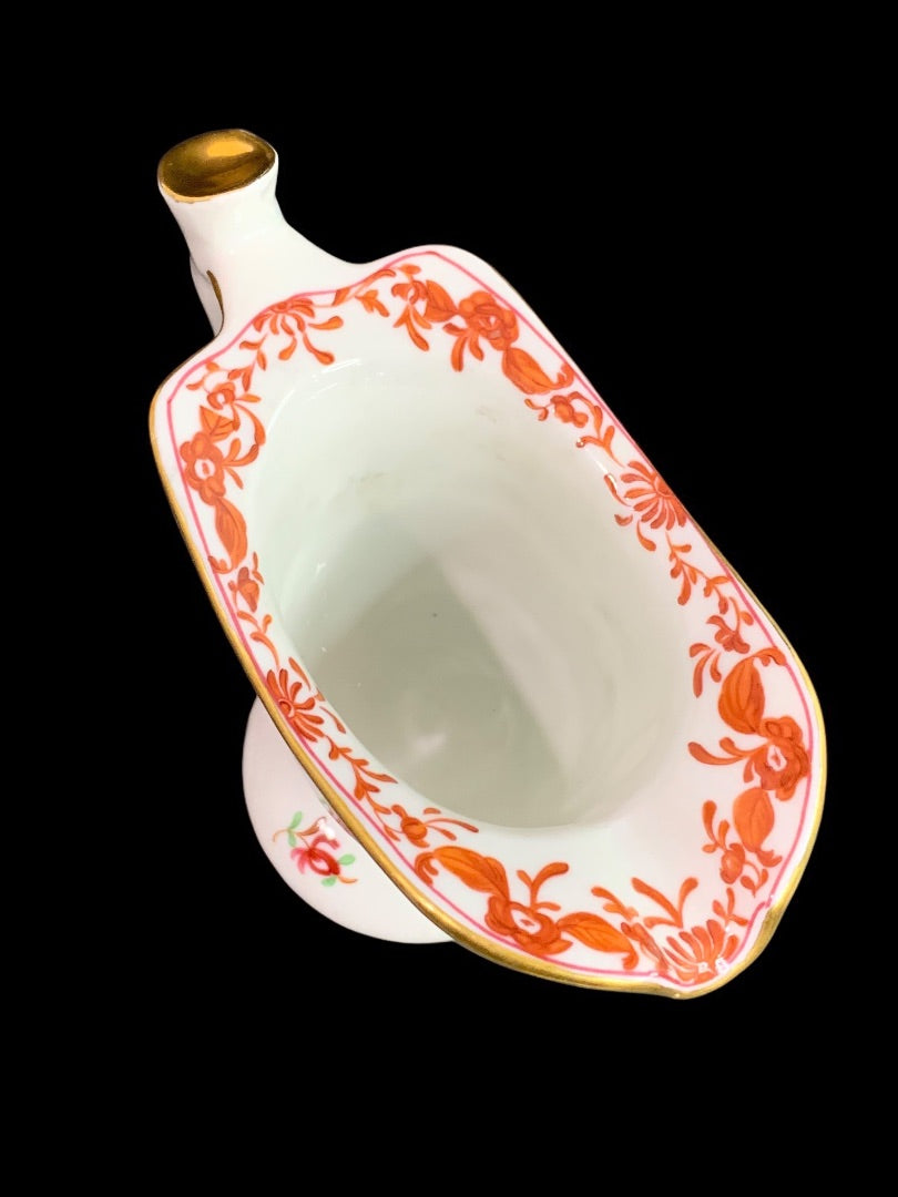 1980s Frankin Mint Fine Porcelain Creamer Collection Floral Rectangular 4 Inch