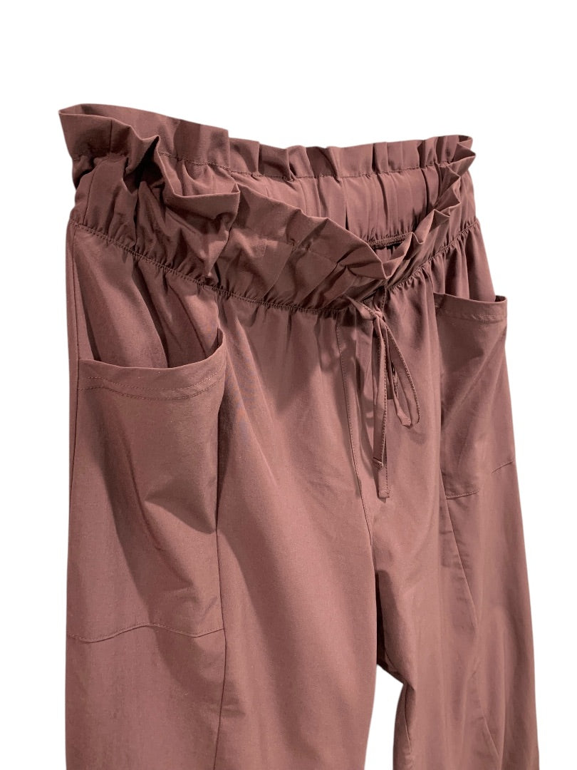 Medium Z by Zella Womens Pull On Loose Fit Pants Stretch Deep Mauve