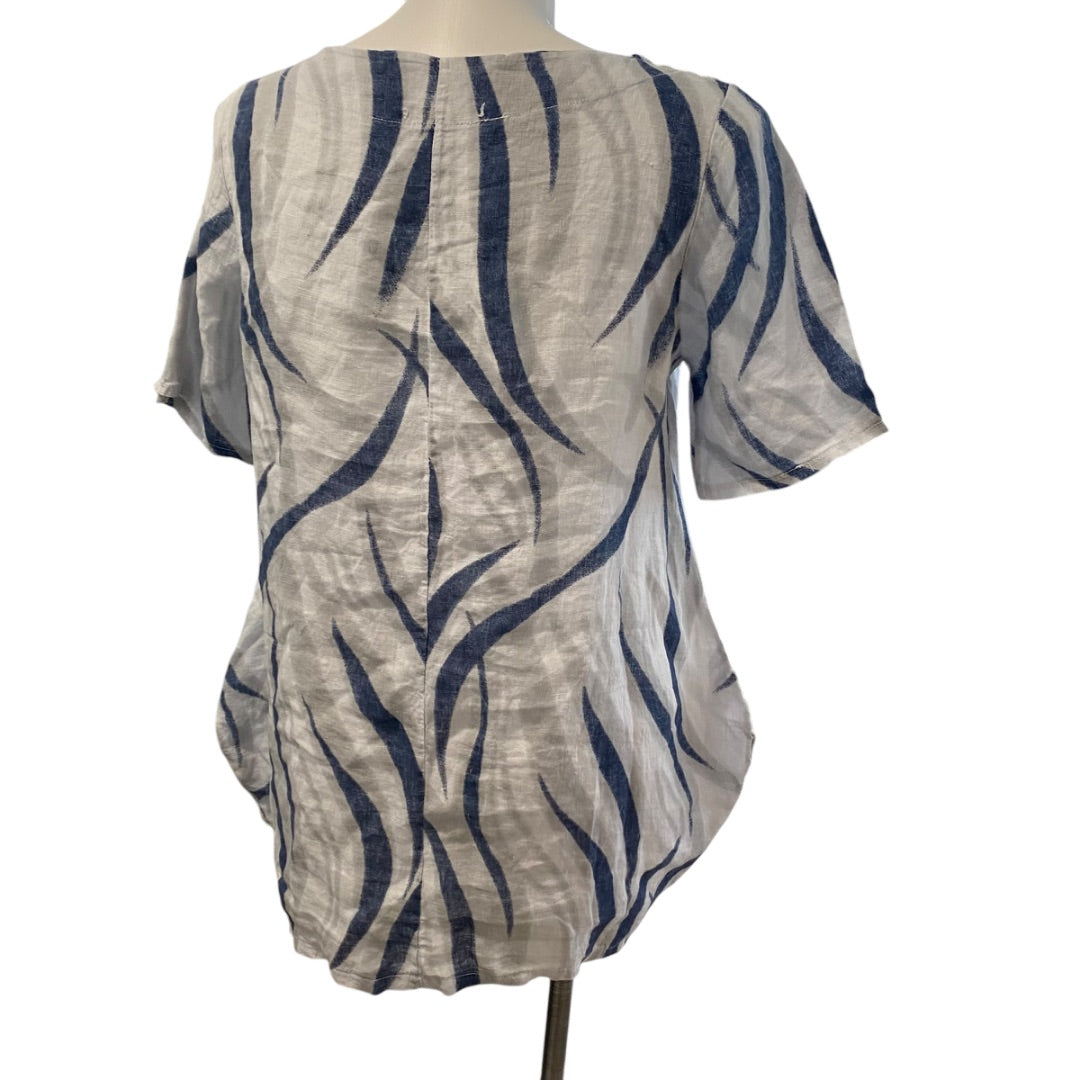 Medium Lands Down Under Womens Linen Swing Tunic Pockets Italy