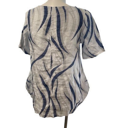 Medium Lands Down Under Womens Linen Swing Tunic Pockets Italy