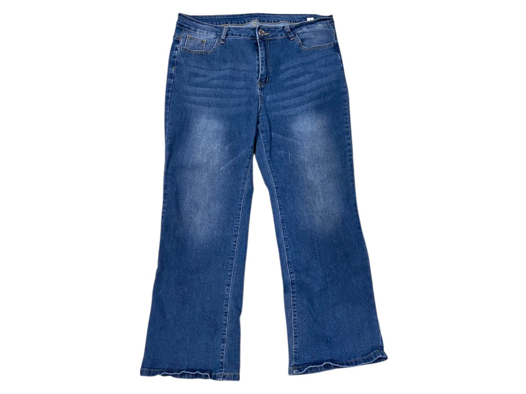 XXL Nova Blue Womens Straight Leg Jeans Stretch 28 Inch