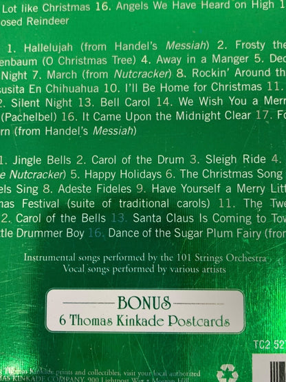 New Sealed 3 CD Tin 50 All-Time Christmas Favorites Thomas Kincade Postcards