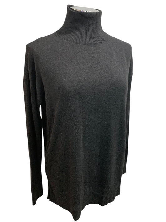XS Loft Woments Black Turtleneck Sweater Tunic Length