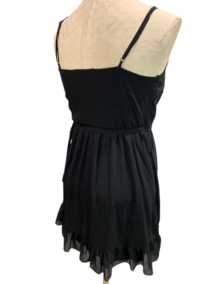Small Abercrombie & Fitch Womens Black Wrap Dress Sleeveless