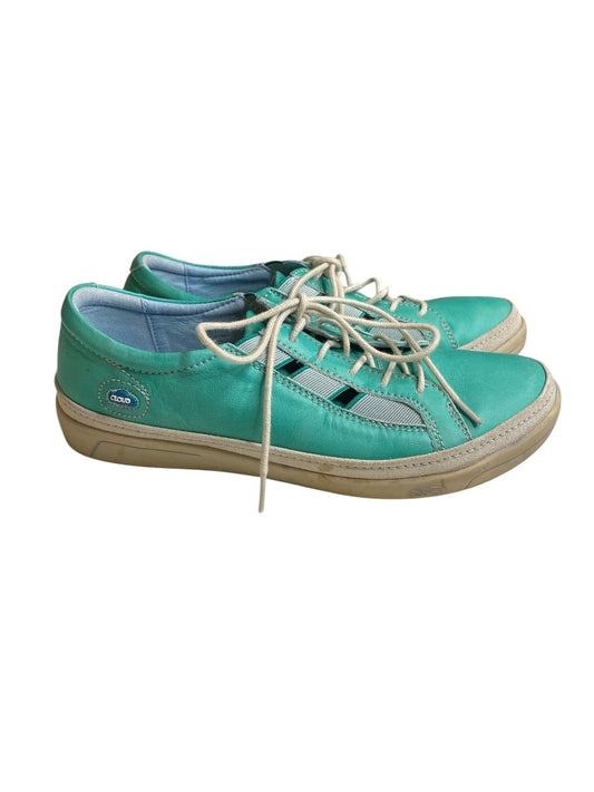 Size 38 Cloud Womens 7.5 Turquoise Leather Sneakers Portugal