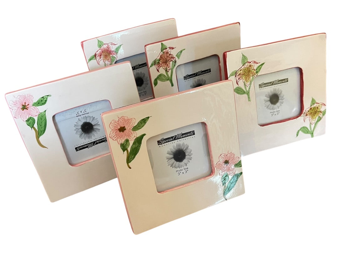 Set of 6 Picture Photo Frames 6" x 6" Tradewinds Bay Botanicals