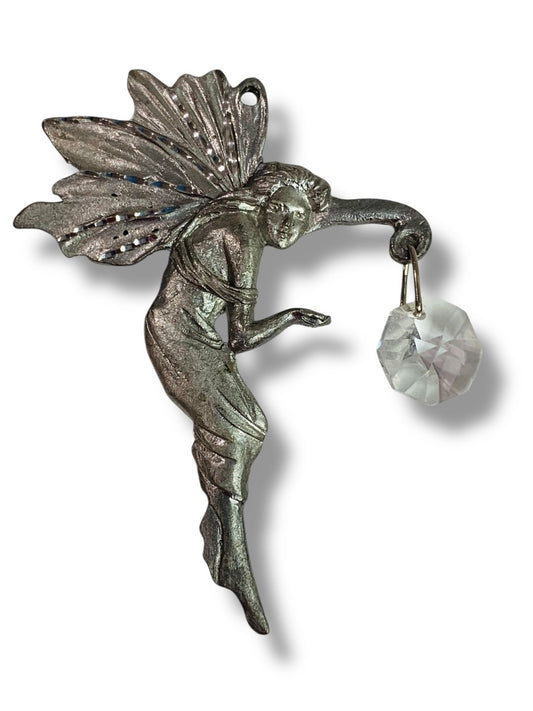 Spoontiques Pewter Ornament Suncatcher Prism Fairy 3"