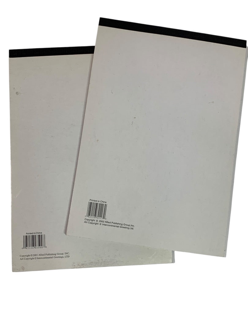 Set of 2 Vintage Lined Notepads "Dear God . . ."  5.5" x 8"