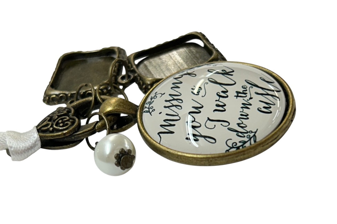 Bride Trinket with Frames Missing You as I Walk Down the Aisle 2"