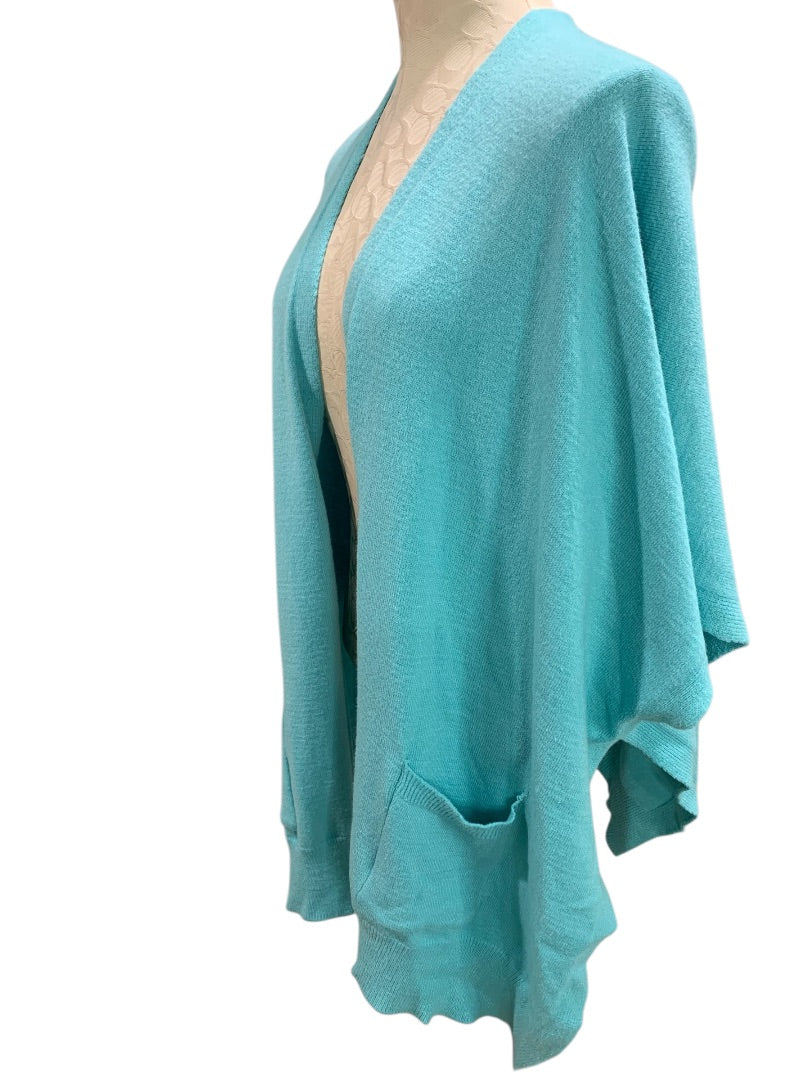 One Size Coco + Carmen Womens Open Cardigan Sweater Front Pockets Soft