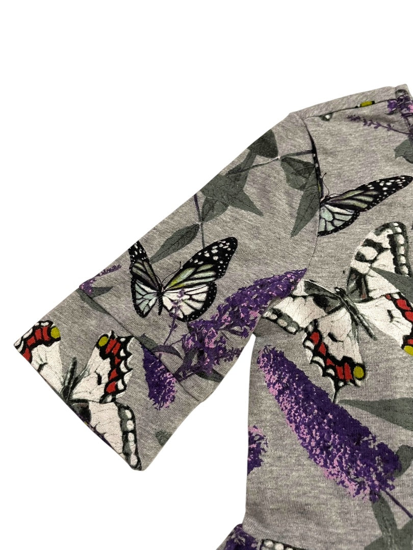 Medium (8) Gap Kids Short Sleeve Butterfly Cotton Dress Jersey Knit