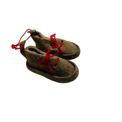 Vintage Miniature Shoes Ornament Hanging Traditional 1.5"