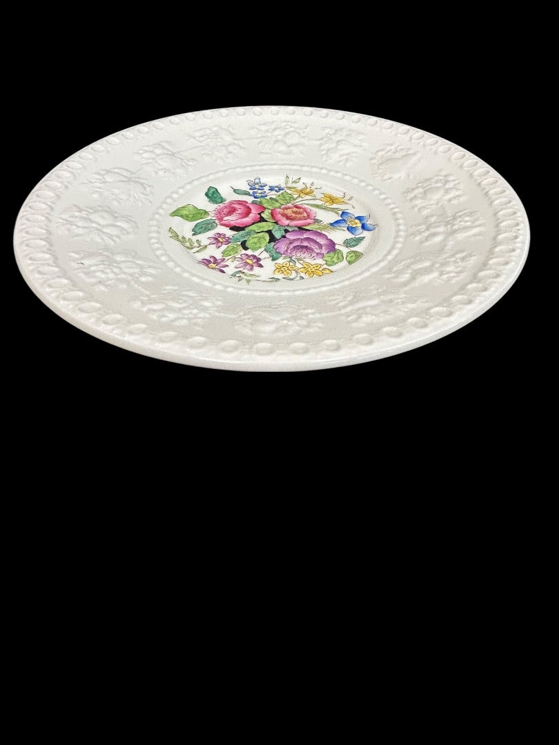 1940s Wellesley Wedgwood Ullswater China 7" Dessert Plate Ornate
