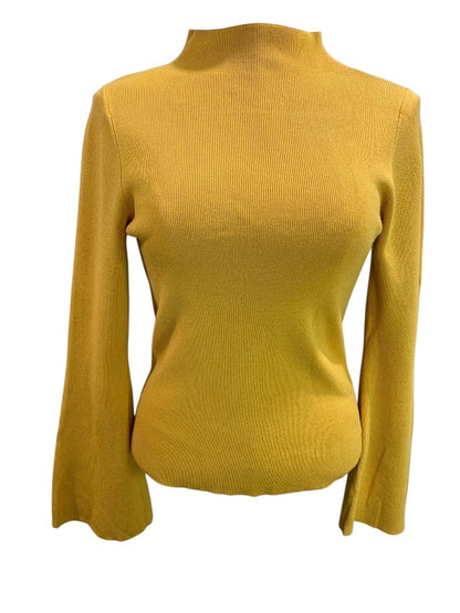 Medium Maeve Anthroplogie Gold Yellow Womens Flare Sleeve Sweater