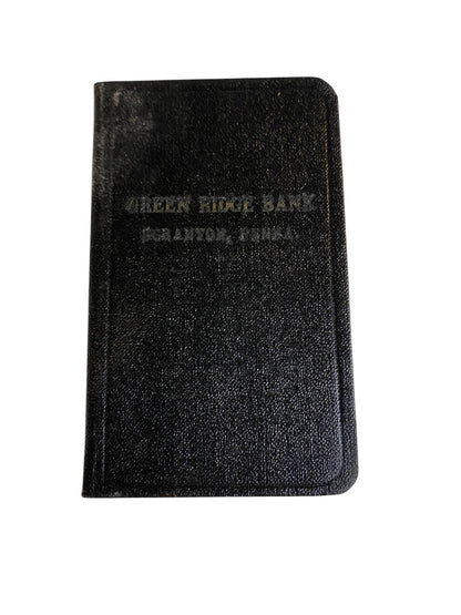 Vintage Green Ridge Bank Scranton Penna Account Register Book 2.5" x 4"