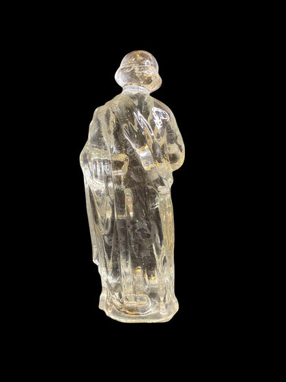 Vintage Glass Nativity Replacement Joseph Clear 6.1"