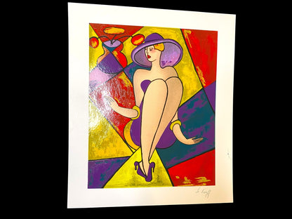 1998 Linda LeKniff Debbie Seriolithograph & COA Numbered Park West Gallery 8.75" x 7"