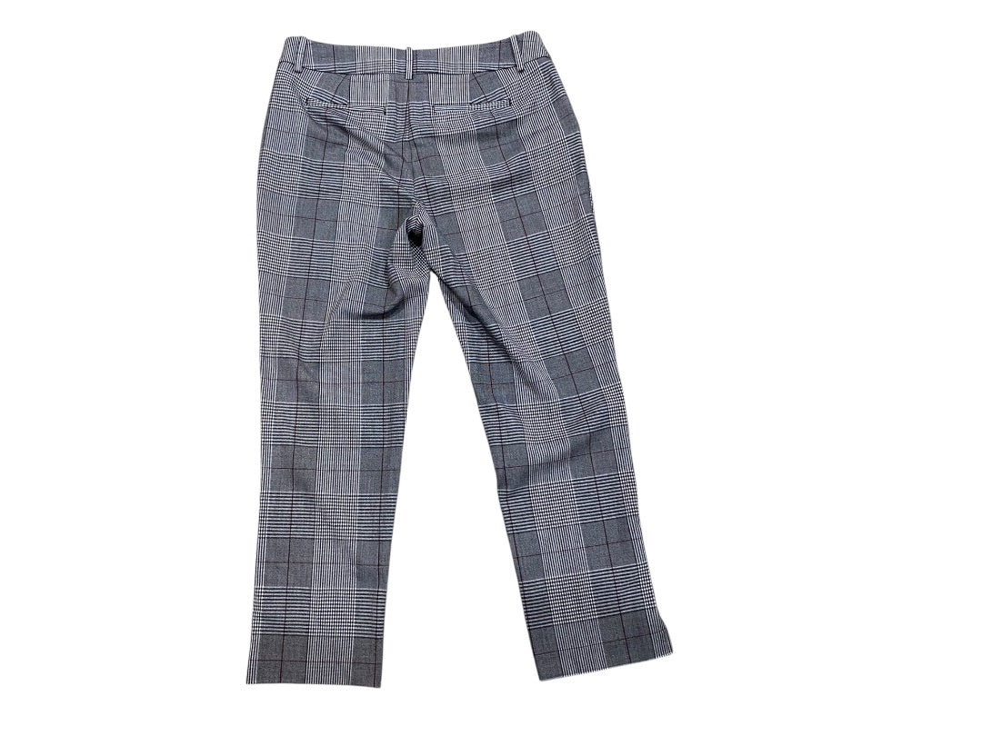 Size 10 a new day Womens Check Plaid Dress Pants 28" Inseam
