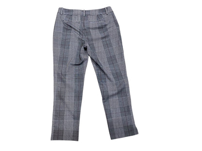 Size 10 a new day Womens Check Plaid Dress Pants 28" Inseam