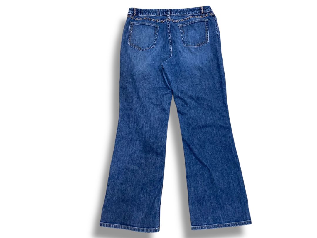 Size 14 J.Jill Womens Stretch Jeans Recrafted Embroidered No 9 Embroidered