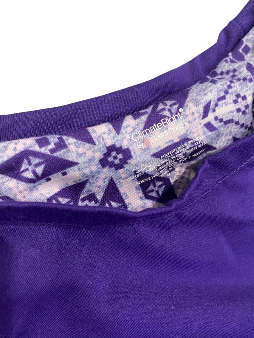 Large 2-Piece ClimateRight by Cuddl Duds Womens Base Layer Top and Legging Set