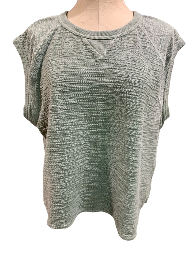Size XXL Universal Thread Sage Green Knit Crop Tank Top Shirt
