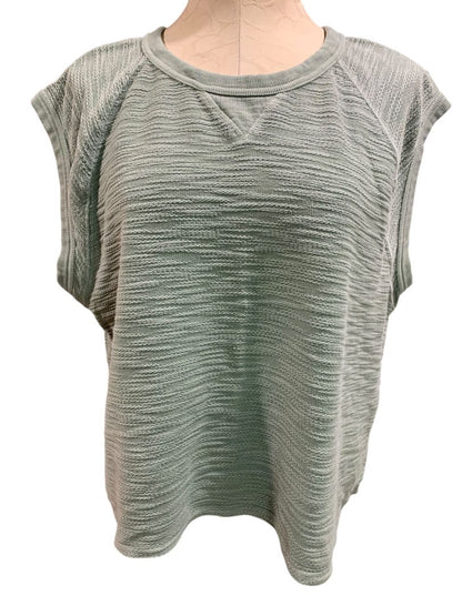 Size XXL Universal Thread Sage Green Knit Crop Tank Top Shirt