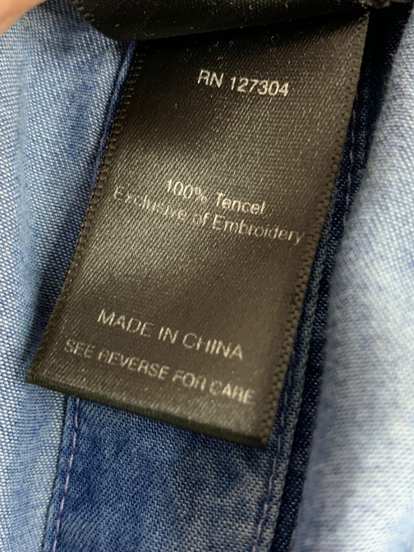 Size Large Ali Miles Womens Boho Shirt Embroidered Soft Off Shoulder