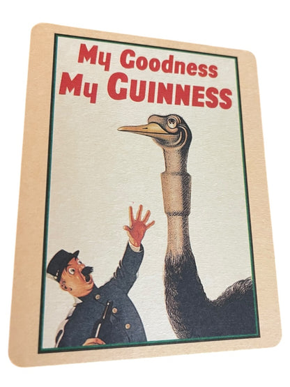 Set of 15 Guinness Cardboard Double Sided Coasters Vintage Advertisements 4.5" x 3.5"