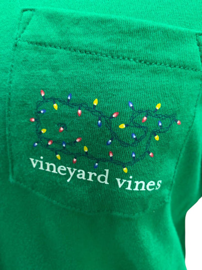 Medium Vineyard Vines Womens Holiday 2015 Green Long Sleeve Tshirt