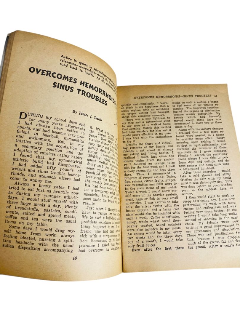 Vintage Physical Culture Magazine May 1945 Elizabeth Bailey Nervous Tension