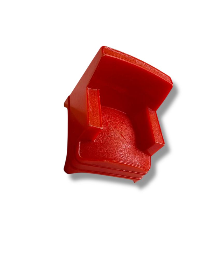 Vintage Dollhouse Miniature Plastic Red Chair Living Room Retro 2"h