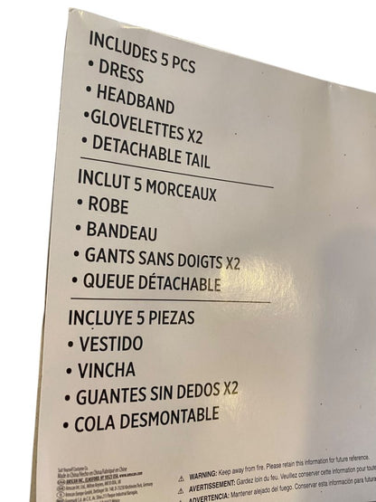 Size XL Leopard Child Costume Girls #53020 Dress Headband Glovettes Detachable Tail