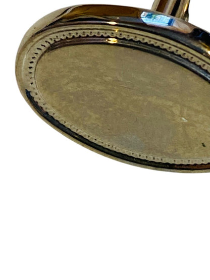 Silvertone BulletBack Cuff Links Oval 20mm Cufflinks