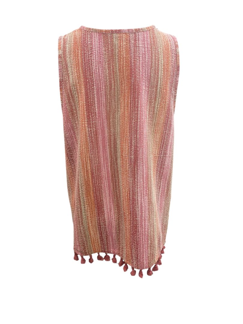 Size XL W5 Womens Sleeveless Anthropolgie Pullover Shirt Tassel