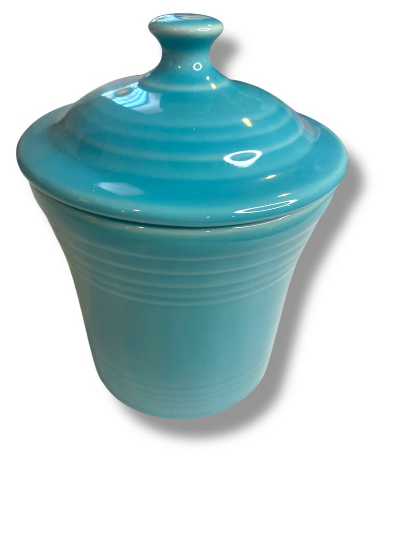 Fiesta  Small Utility Jam Jar Homer Laughlin 5.5" Turquoise