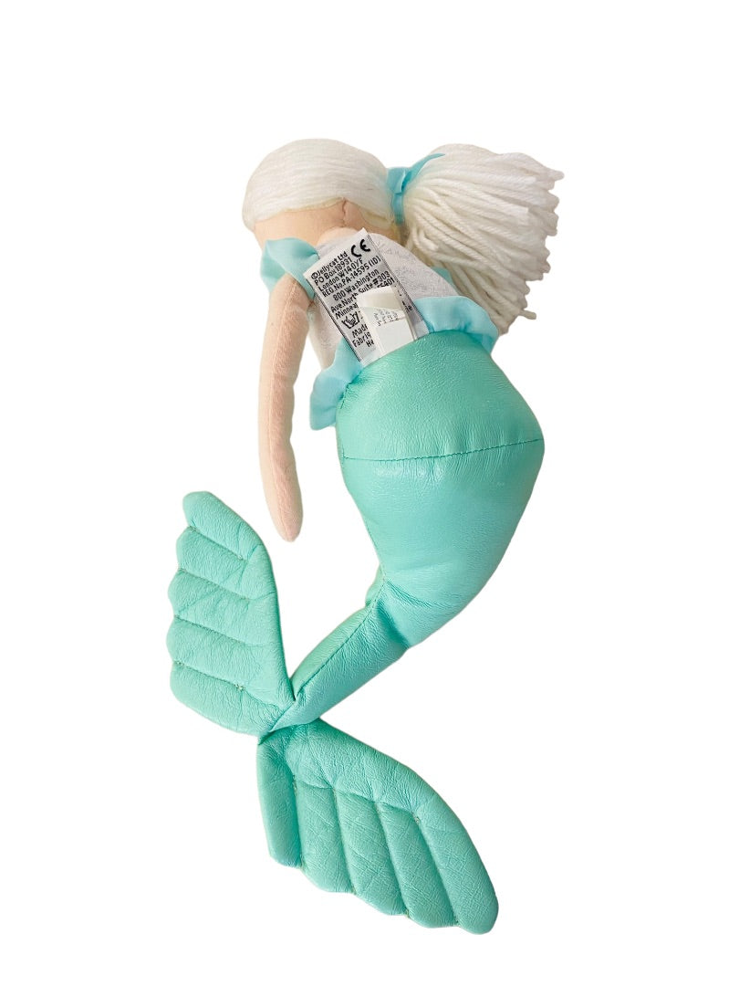 Jellycat Green Shellebelle Maddie Mermaid Plush Stuffed Doll Toy 15" White Hair