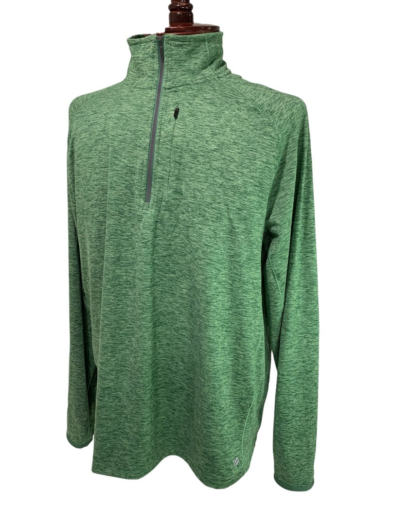 Medium VRST Green Long Sleeve 1/4 Zip Mens Activewear Jacket Shirt