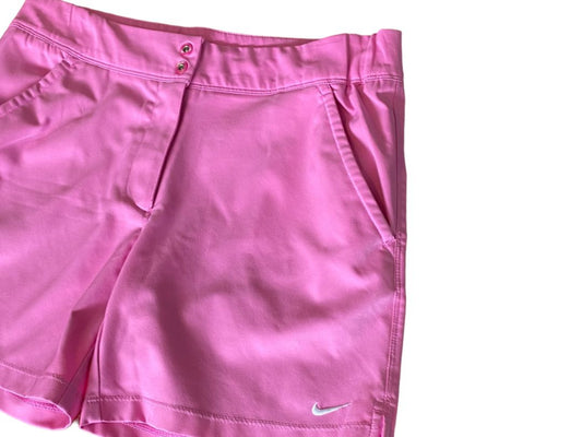 XS Nike FitDry Pink Golf Shorts Flat Front Pockets