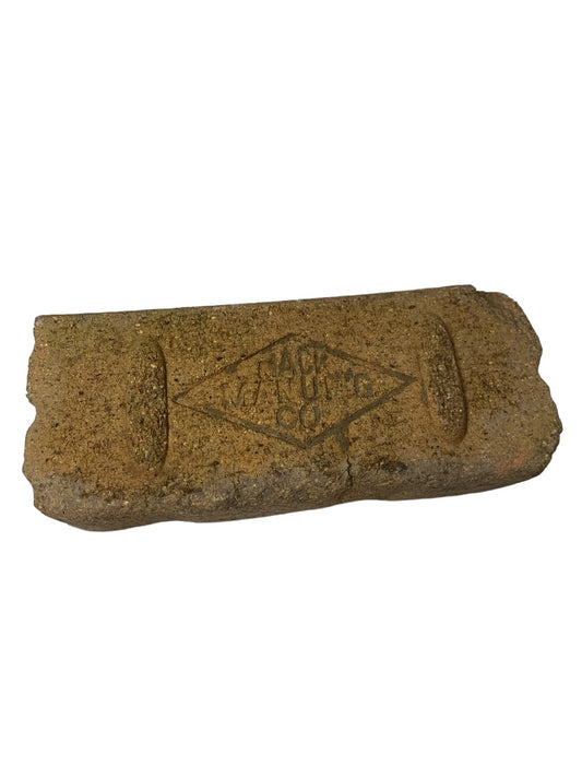 Antique Fire Brick Salvage "MACK MANUFG CO" circa 1900 9.2" x 2.9" x 3.8"
