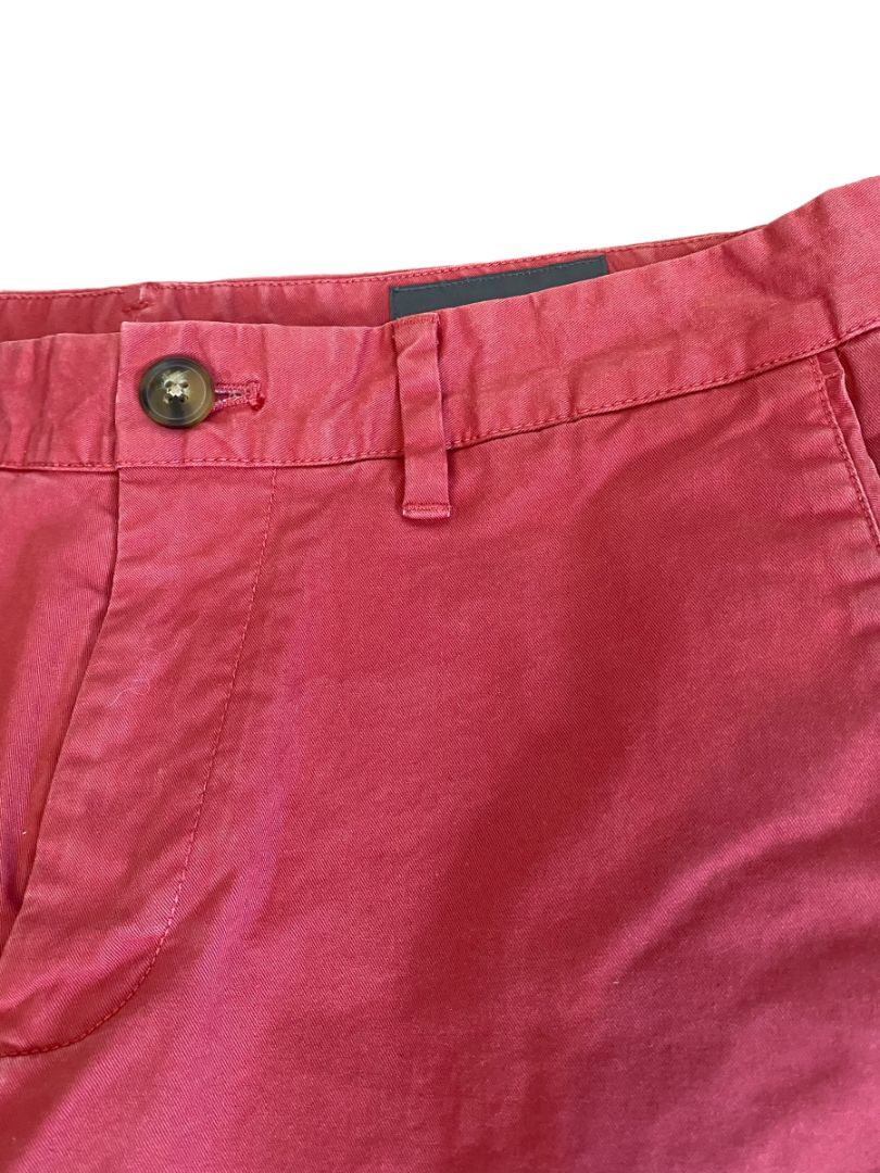 Size 30 Bonobos Red Twill Men's Shorts 7.5" Inseam