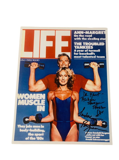 Signed Sandahl Bergman Glossy Photo of Life 1982 Women Muscle 8x10 Personalized Autograph