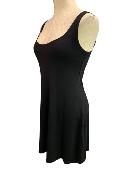 Size 10-12 Alembika Womens Black Tunic Tank Top Scoop Neck