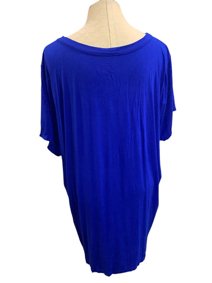 4X Torrid Super Soft Knits Womens Royal Blue Tshirt Cutout Neckline