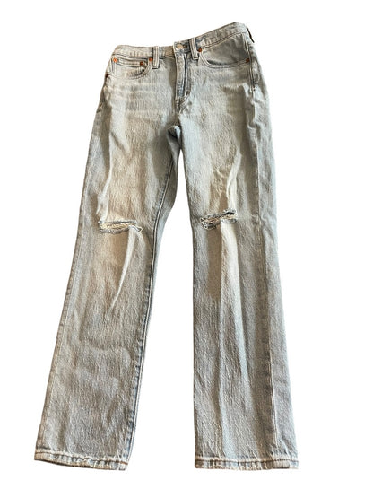 Size 24 Madewell Distressed High-Rise Slim Crop Boy Jean