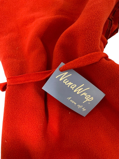 One Size Nuna Wrap New Red Fleece Hug Shawl Travel Nursing Comfort