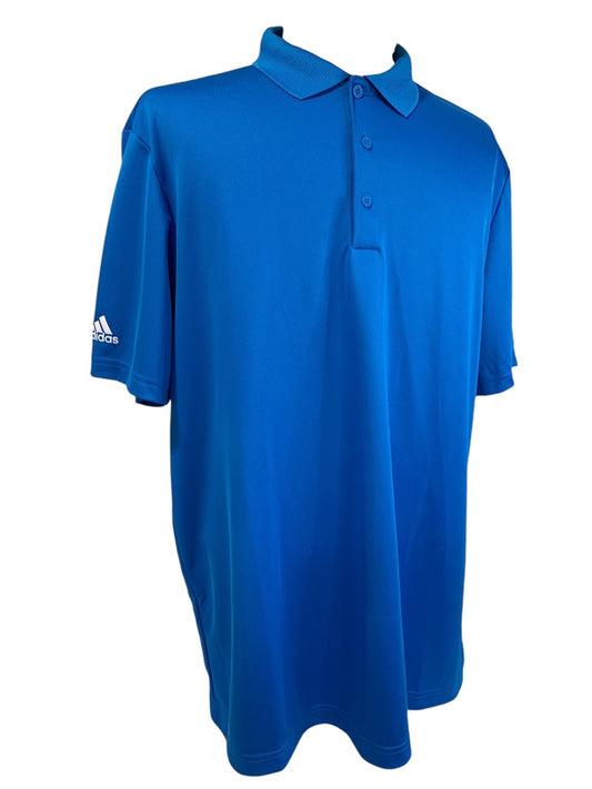 XL Adidas Mens New Bright Blue Polo Adistar Performance H53967