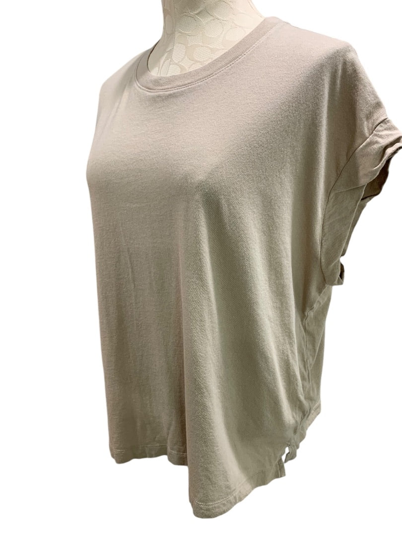 XL A New Day Womens Tan Tshirt Short Dolman Sleeve