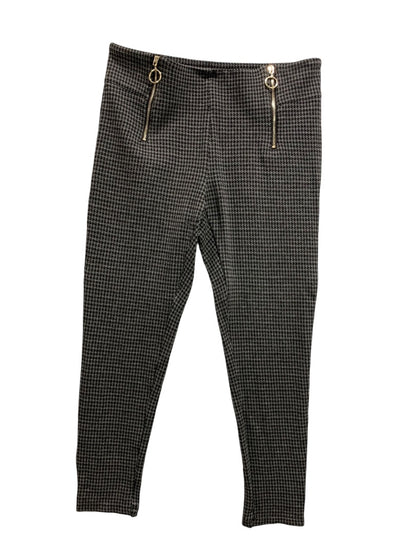 Medium Ann Taylor Womens Houndstooth Pants Pull On Stretch Crop