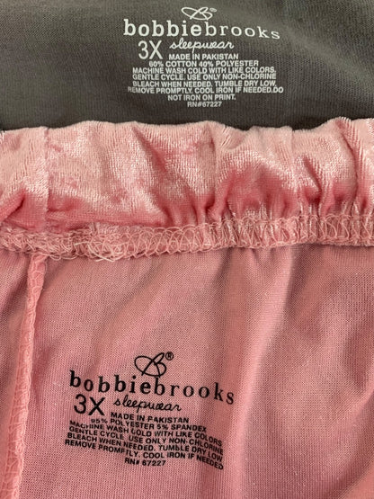 3X Bobbie Brooks Sleepwear Womens Shirt Shorts Set "Love"